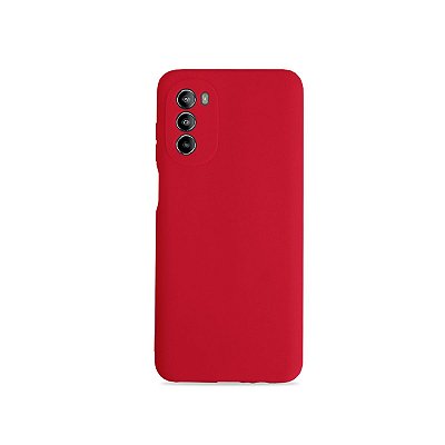 Silicone Case para Moto G82 - Vermelha