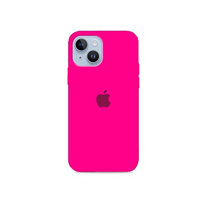 Silicone Case Rosa Neon para iPhone 14