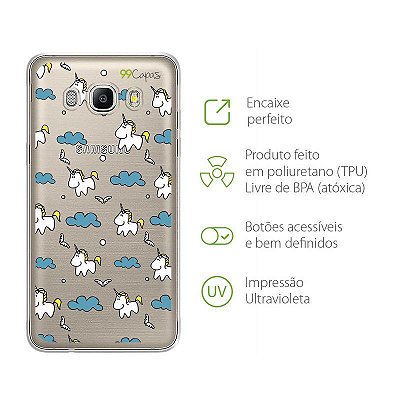 Capa para Galaxy J5 - Unicórnio