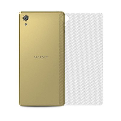 Película Traseira de Fibra de Carbono Transparente para Xperia Z5 - 99capas