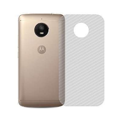 Película de Fibra de Carbono Traseira Transparente para Moto E4 - 99capas