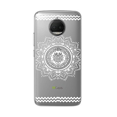 Capa para Moto G5S Plus - Mandala Branca