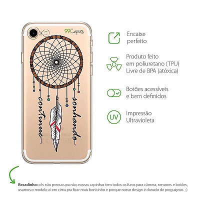 Capa para iPhone 8 - Continue Sonhando