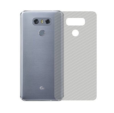 Película Traseira de Fibra de Carbono Transparente para LG G6 - 99capas