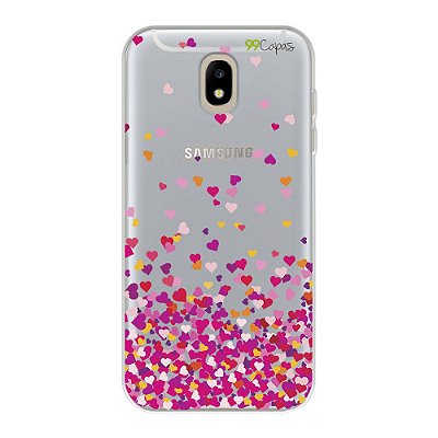 Capa Case Capinha para Samsung Galaxy J5 - Corações Rosa - 99capas -  Capinhas e cases personalizadas para celular
