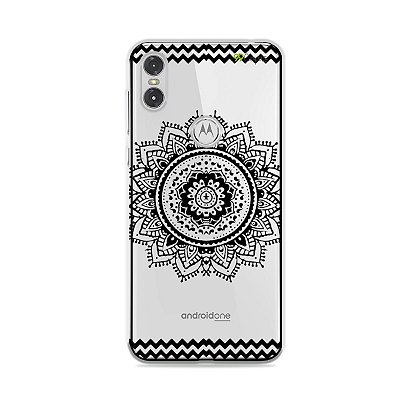 Capa para Moto One - Mandala Preta