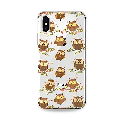 Capa para iPhone X/XS - Corujinhas