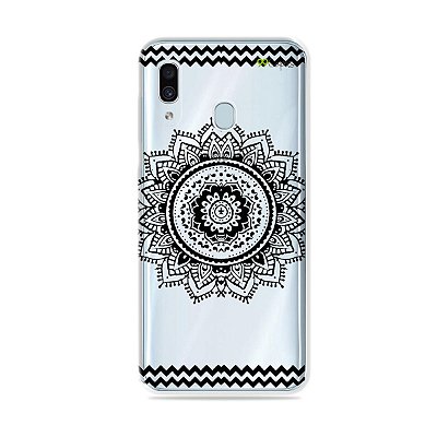 Capa para Galaxy A30 - Mandala Preta