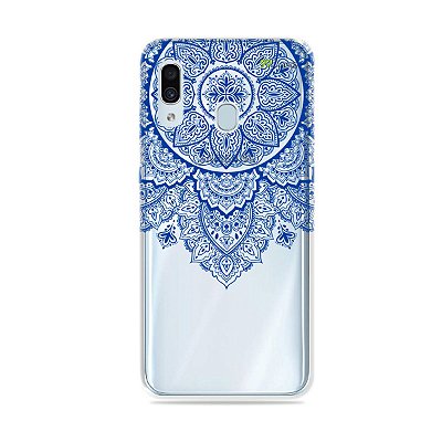 Capa para Galaxy A30 - Mandala Azul