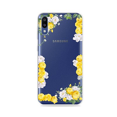 Capa para Galaxy M10 - Yellow Roses