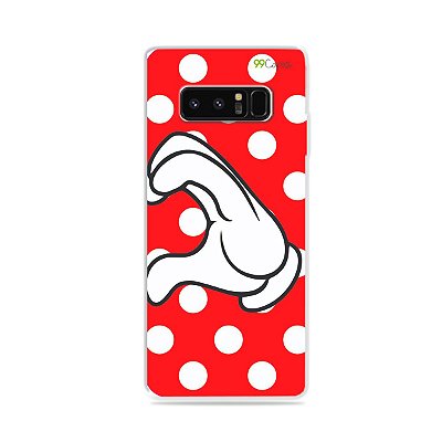 Capa para Galaxy Note 8 - Coração Minnie