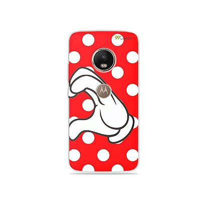 Capa para Moto G5 Plus - Coração Minnie