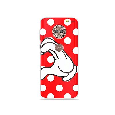 Capa para Moto G6 - Coração Minnie