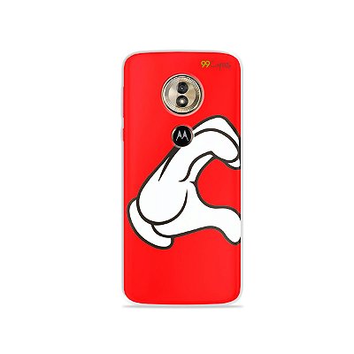 Capa para Moto G6 Play - Coração Mickey
