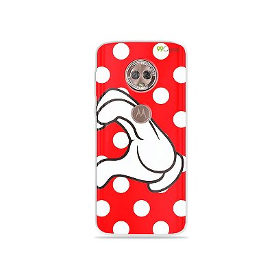 Capa para Moto G6 Plus - Coração Minnie