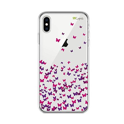 Capa para iPhone XS Max - Borboletas Flutuantes