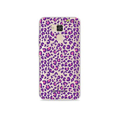 Capa para Asus Zenfone 3 Max - 5.2 Polegadas - Animal Print Purple