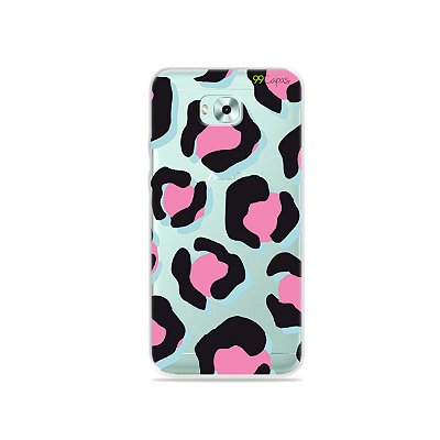 Capa para Zenfone 4 Selfie - Animal Print Black & Pink