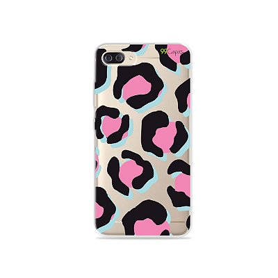 Capa para Zenfone 4 Max - Animal Print Black & Pink