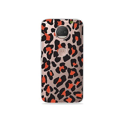 Capa para Moto G5S Plus - Animal Print Red