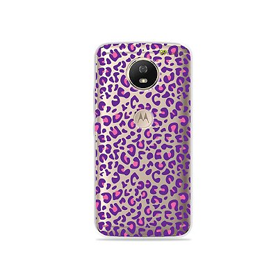 Capa para Moto G5S - Animal Print Purple