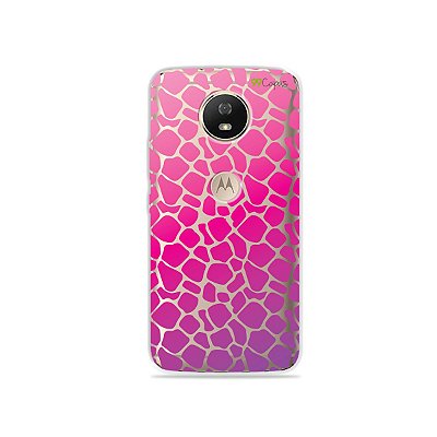 Capa para Moto G5S - Animal Print Pink