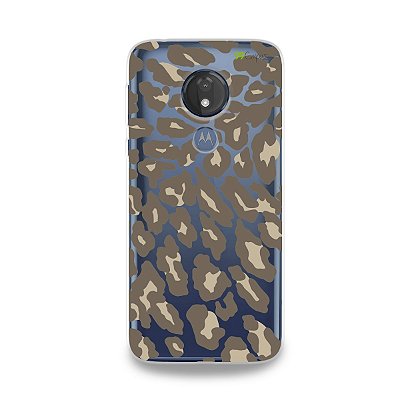 Capa para Moto G7 Power - Animal Print Nude