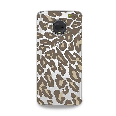 Capa para Moto G7 - Animal Print Nude