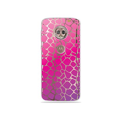 Capa para Moto G6 Plus - Animal Print Pink