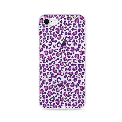 Capa para iPhone 8 - Animal Print Purple