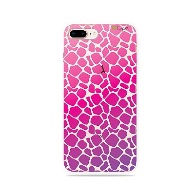 Capa para iPhone 8 Plus - Animal Print Pink