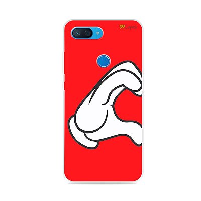 Capa para Xiaomi Mi 8 Lite - Coração Mickey
