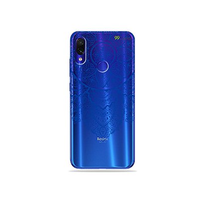 Capa para Xiaomi Redmi Note 7 - Mandala Azul