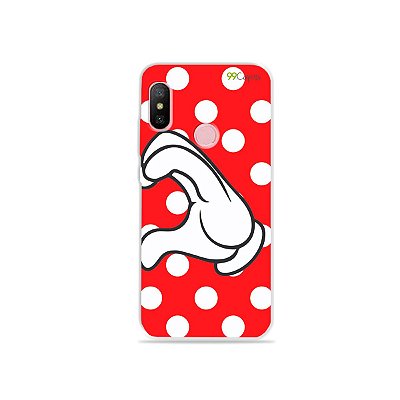 Capa para Xiaomi Redmi Note 6 - Coração Minnie