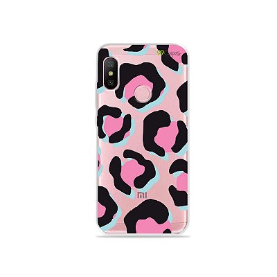 Capa para Xiaomi Redmi Note 6 - Animal print Black & Pink