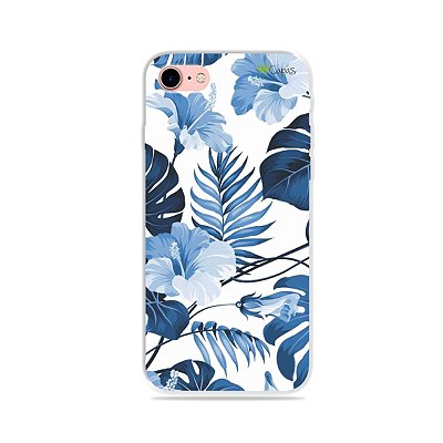 Capa para iPhone 7 - Flowers in Blue