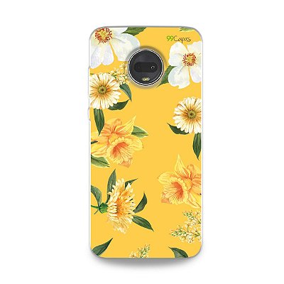 Capa para Moto G7 - Margaridas