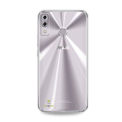 Capa Anti-shock transparente para Zenfone com sua logo no canto inferior esquerdo