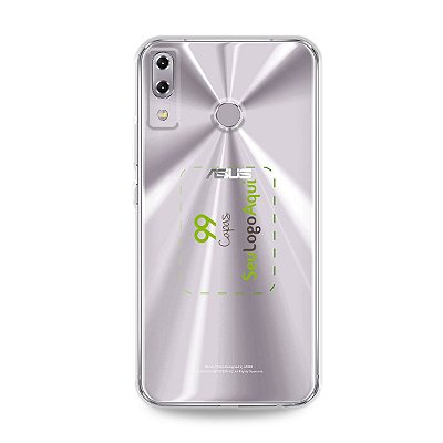 Capa Anti-shock transparente para Zenfone com sua logo no meio