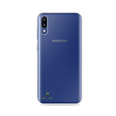 Capa Anti-shock transparente para Galaxy M com sua logo no canto inferior esquerdo