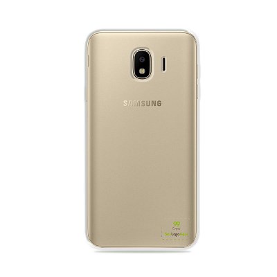 Capa Anti-shock transparente para Galaxy J com sua logo no canto inferior direito