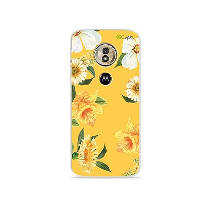 Capa para Moto G6 Play - Margaridas