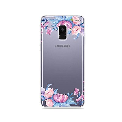 Capa para Galaxy A8 Plus 2018 - Bromélias