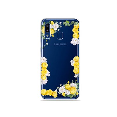 Capa para Galaxy A20 - Yellow Roses