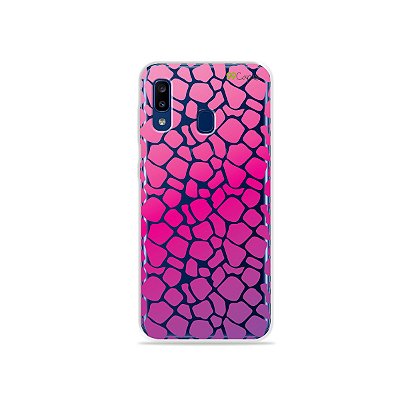 Capa para Galaxy A20 - Animal Print Pink