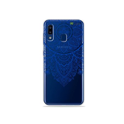 Capa para Galaxy A20 - Mandala Azul