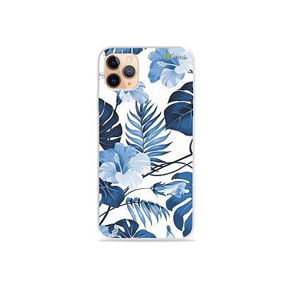 Capa para iPhone 11 Pro Max - Flowers in Blue