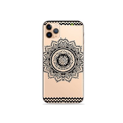 Capa para iPhone 11 Pro Max - Mandala Preta