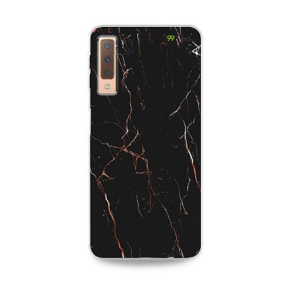 Capa para Galaxy A7 2018 - Marble Black