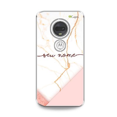 Capa Marble com nome personalizado - 99Capas